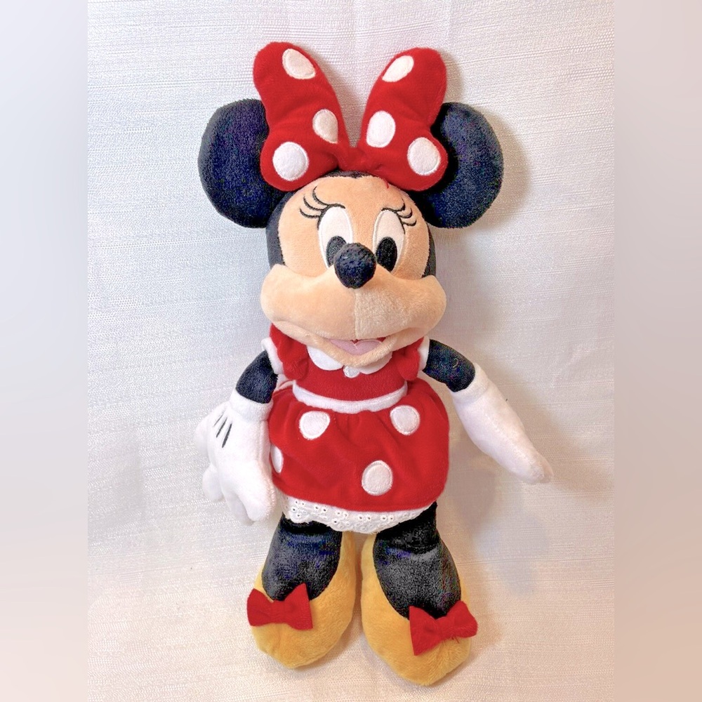 Disney Parks Minnie Mouse Plush 10” Walt Disney World Stuffed bean